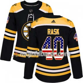 Dresovi Boston Bruins Tuukka Rask 40 Adidas 2017-2018 Crna USA Flag Fashion Authentic - Ženska